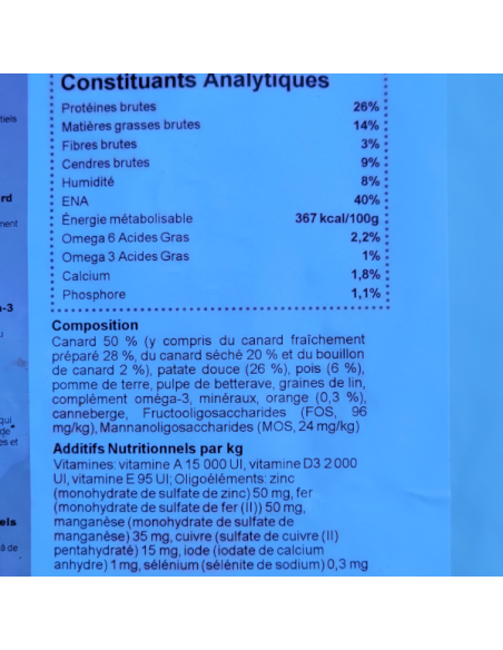 Gamme chien - Croquettes Pro Duck Canard Adulte