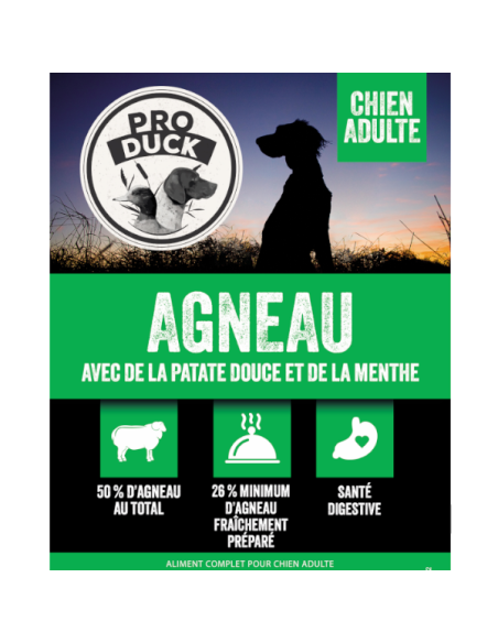 Gamme chien - Croquettes Pro Duck Agneau Adulte