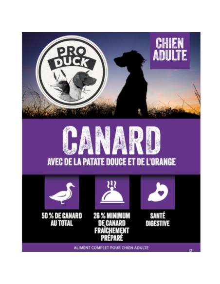 Gamme chien - Croquettes Pro Duck Canard Adulte