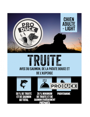 Croquettes Pro Duck - Truite light 6kg