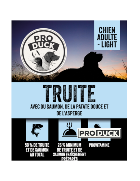 Croquettes Pro Duck - Truite light / sterilized