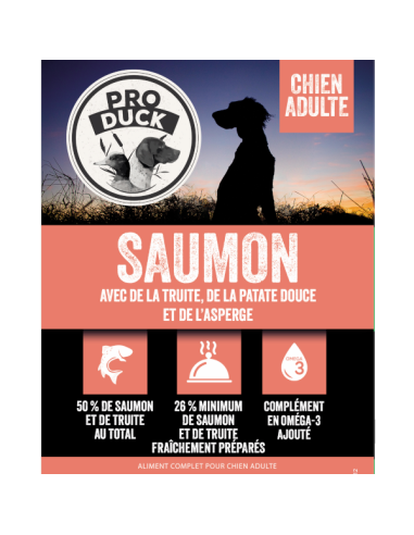 Croquettes Pro Duck- Saumon adulte 12kg