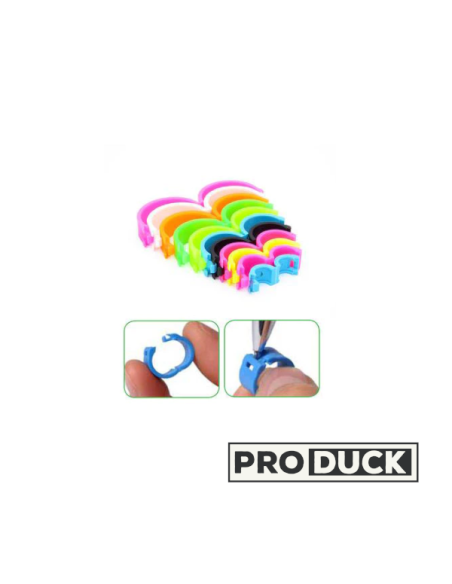 Repérage - Sachet de 28 bagues multicolores Hybride Sarcelle