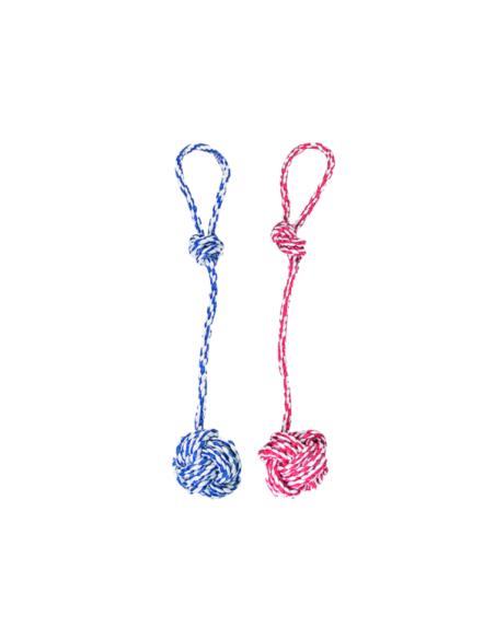 Corde nouée avec balle 60cm