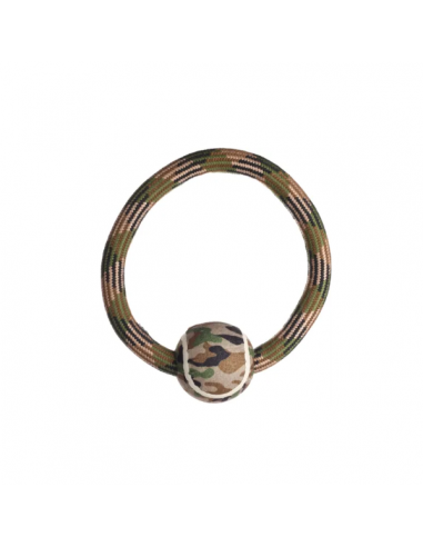 Corde anneau avec balle de tennis camo