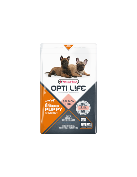 Croquettes chien - Opti Life -Puppy sensitive saumon