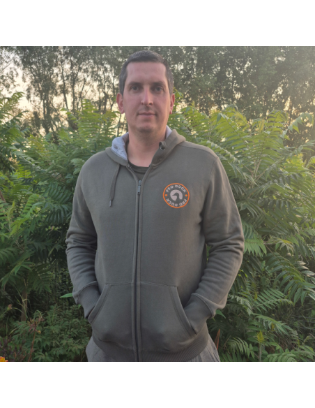 Veste à capuche Pro Duck brodée kaki