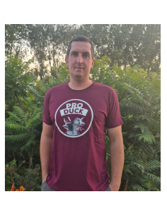 T.shirt bordeaux Pro Duck