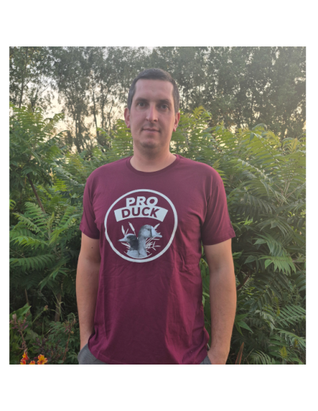 T.shirt bordeaux Pro Duck