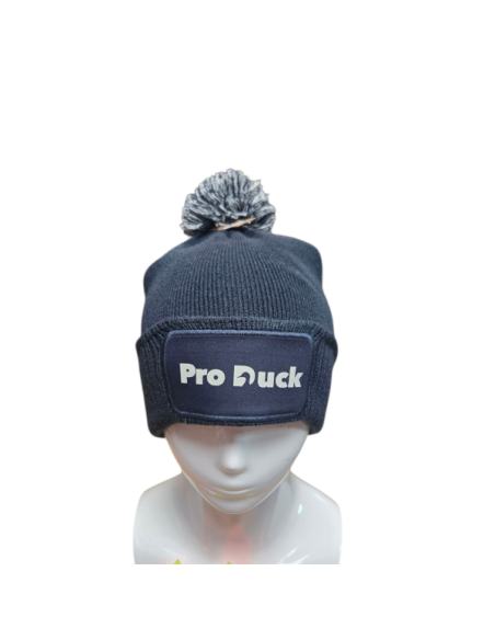 Bonnet Bleu Marine à pompon