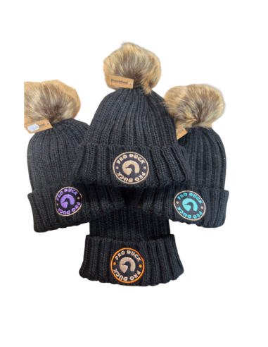 Bonnet à pompon Noir
