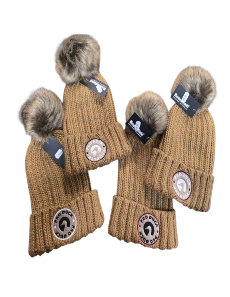 Bonnet à pompon Camel