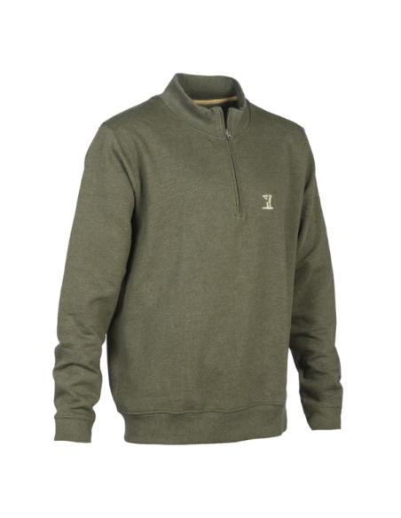 Sweat col montant kaki - Percussion