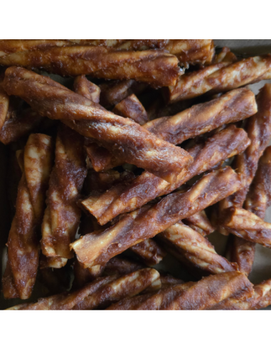 Twist au poulet et beurre de cacahuète