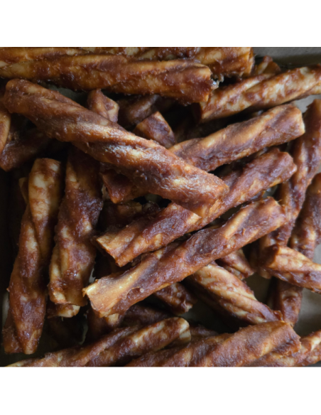 Twist au poulet et beurre de cacahuète