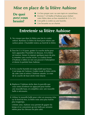 Litière de chanvre AUBIOSE à l'eucalyptus