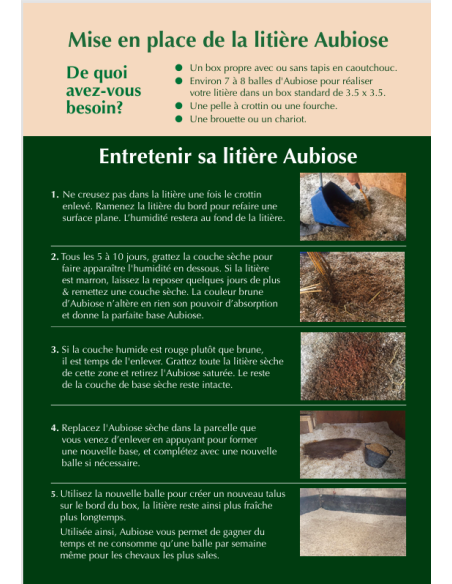 Litière de chanvre AUBIOSE à l'eucalyptus