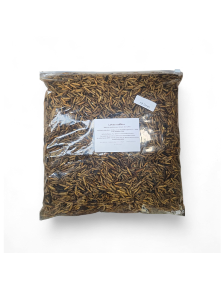 Insectes déshydratés - Larves soufflées Pro Duck