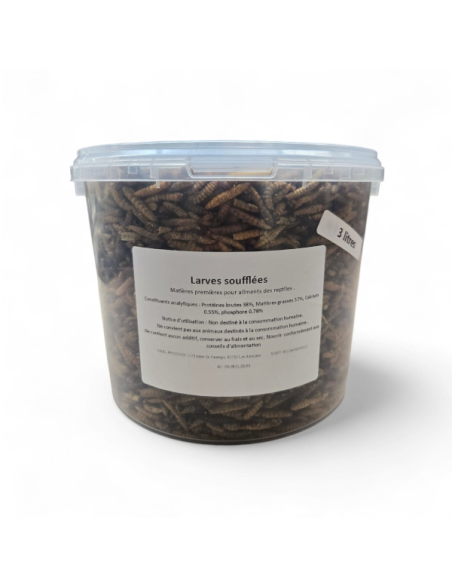 Insectes déshydratés - Larves soufflées Pro Duck