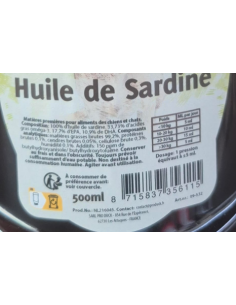 Complément alimentaire chien - Huile de sardine 2