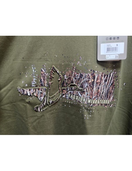 T-shirt passion migrateur kaki