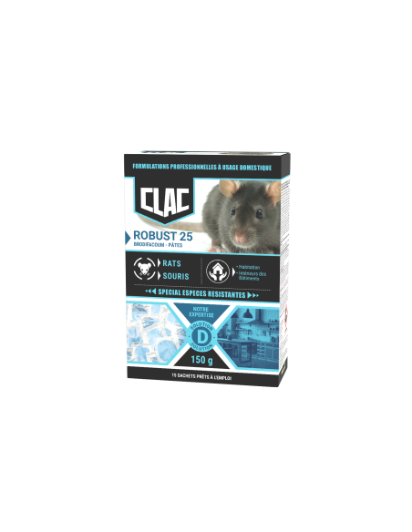 Robust25 - Pâtes Rats et Souris - Espèces Résistantes - 150g