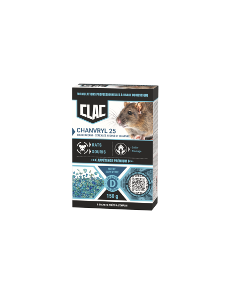 Chanvryl 25 Céréales Avoine et Chanvre - Rats et Souris - 150g