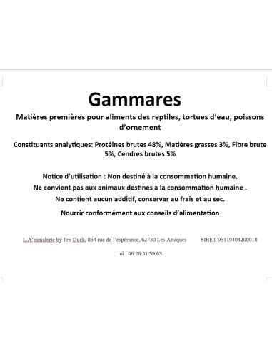 Insectes déshydratés - Pack gammagg's