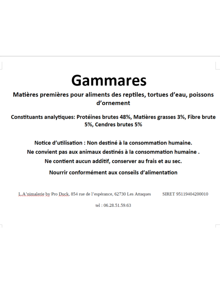 Insectes déshydratés - Pack gammagg's