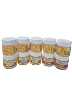 Lot de 10 pots de capsules d'huile de foie de morue Pro Duck